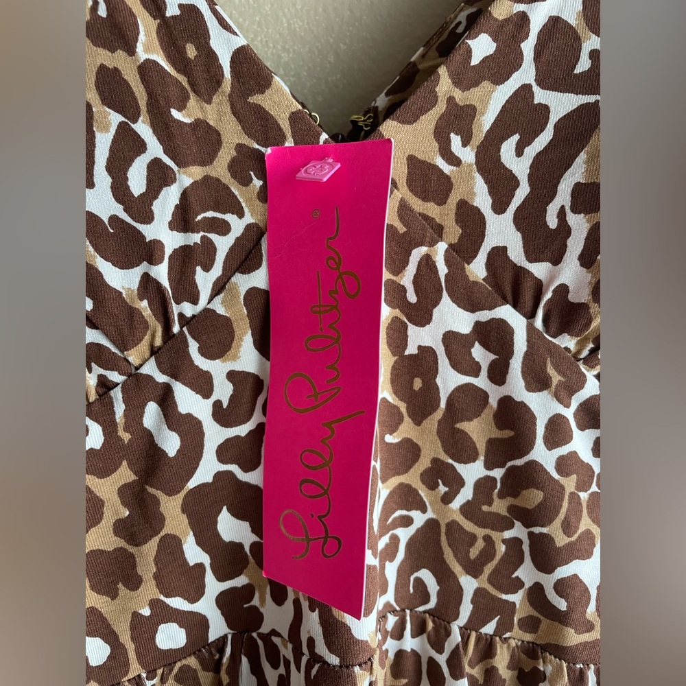New Lilly Pulitzer Ivette 3/4 Sleeve Maxi Dress Chocolate My Favorite Spot 8 - Picture 11 of 15
